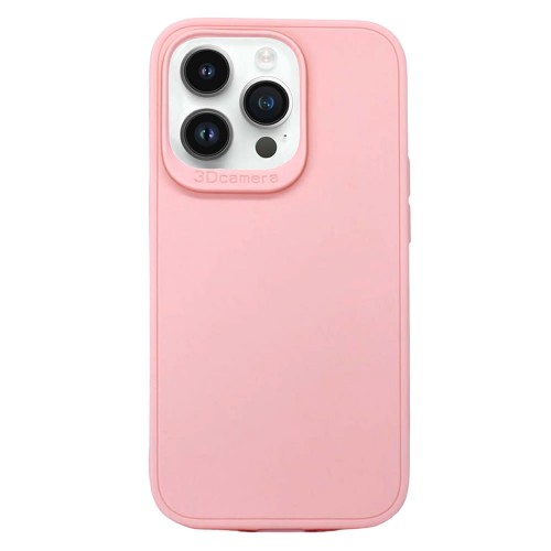 Funda De Silicona Apple Iphone Pro Rosa Claro