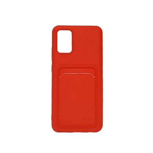 Capa Silicone Gel Samsung Galaxy A S Vermelho Bolsa Para Cartao