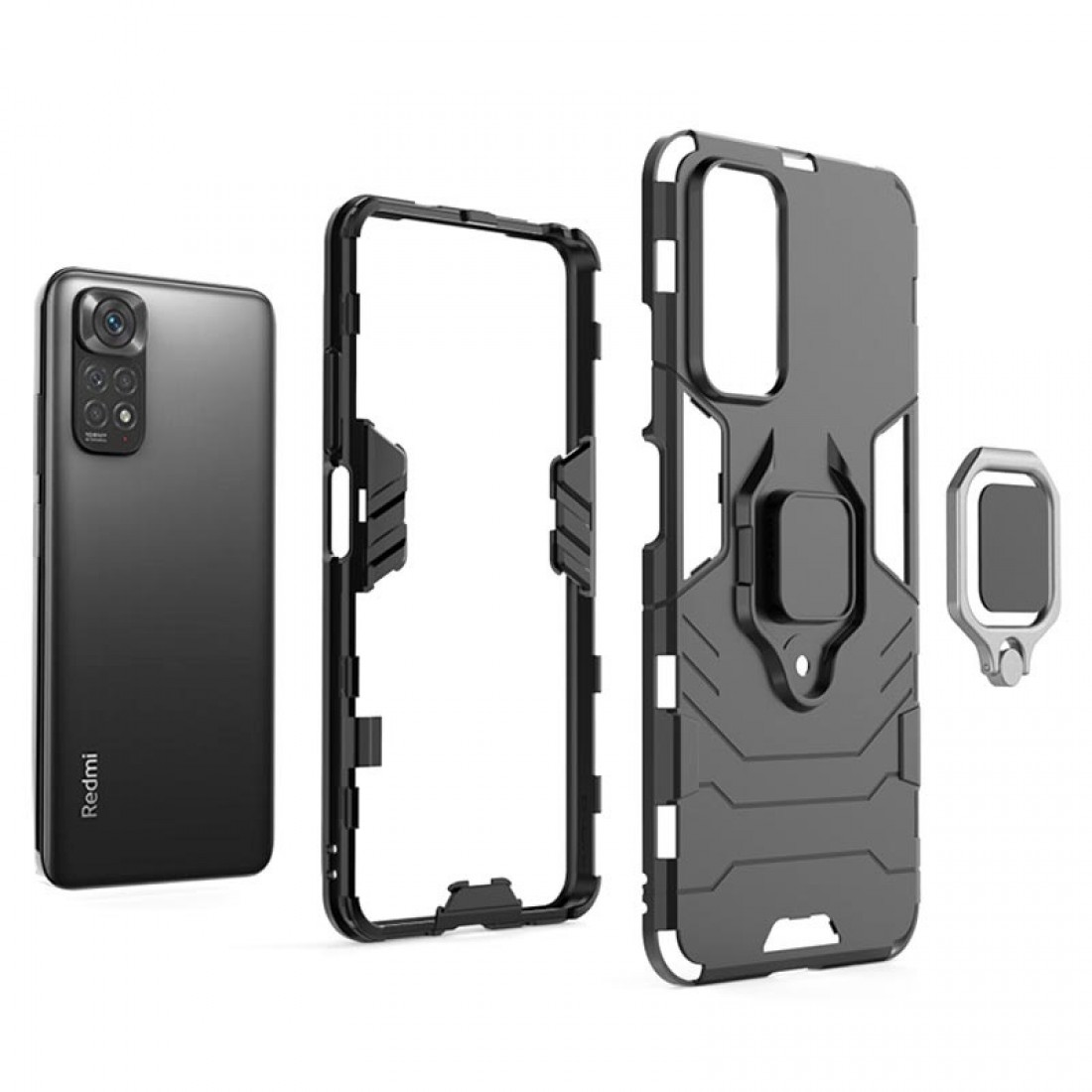 Capa Silicone Anti Choque Armor Carbon Xiaomi Redmi Note Note S