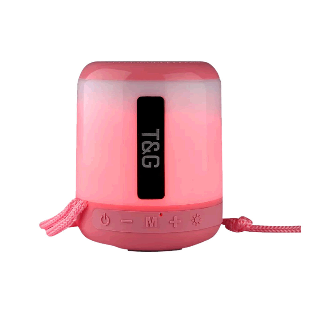 Coluna Tg156 Portable Sem Fio Com Bluetooth rosa Coluna Tg156 Portable Sem Fio Com Bluetooth rosa