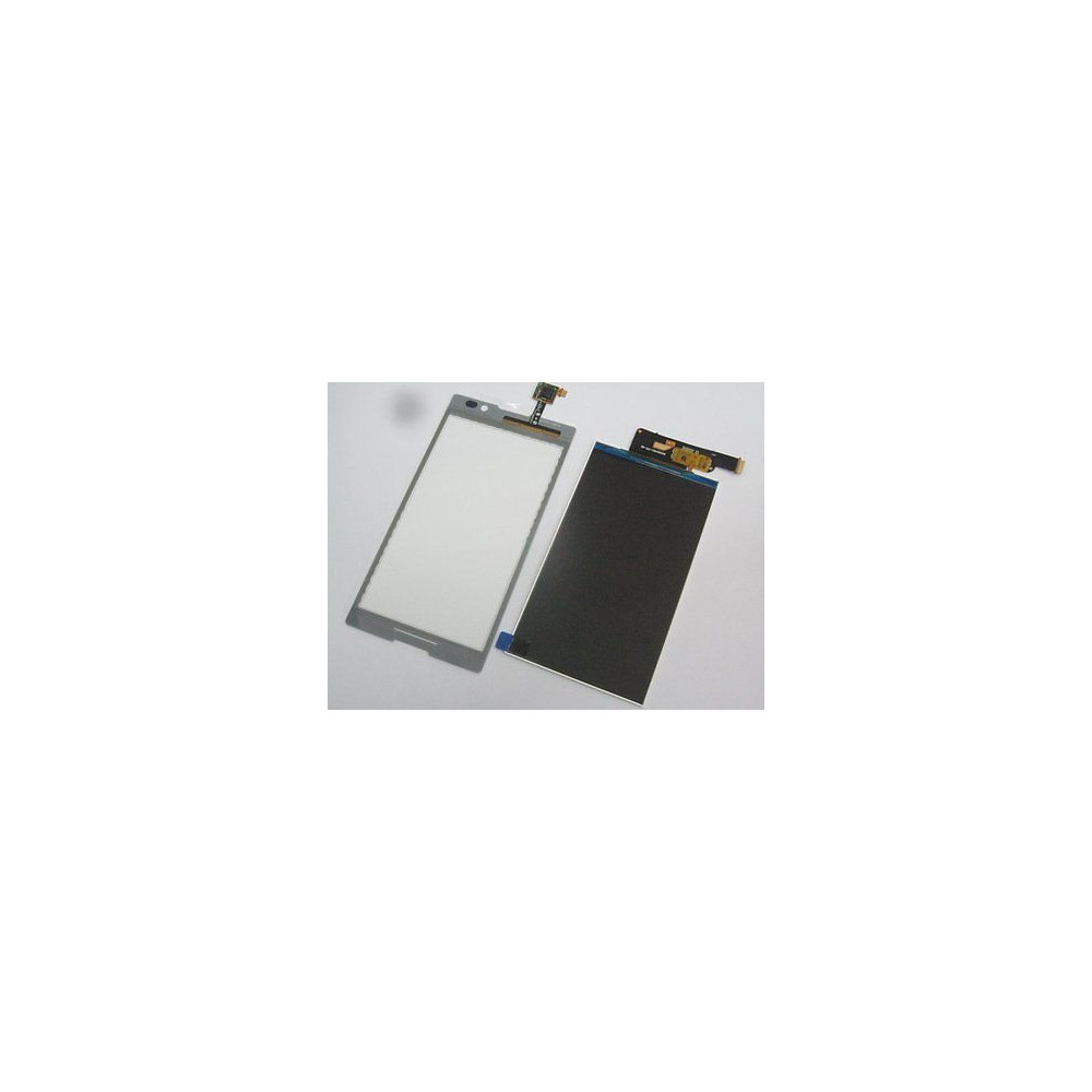 Branco-completa-LCD-tela-de-toque-digitador-para-Sony-Xperia-C-C2304-C2305
