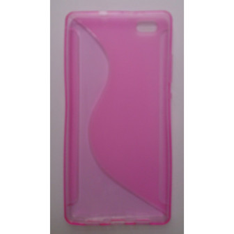 Capa Silicone Huawei P8 Lite Rosa