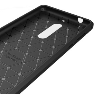 Capa Silicone Gel Carbon Nokia 5 Preto