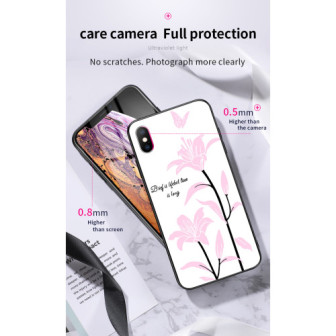 Hard Silicone Case With Flower Design Vennus Apple Iphone 11 Pro Max White Desert Rose