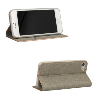 Flip Cover Vennus Book Case With Frame Para Xiaomi Redmi Note 8 Grey