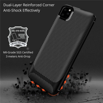 Carbon Protect Cover Apple Iphone 12 Mini Black