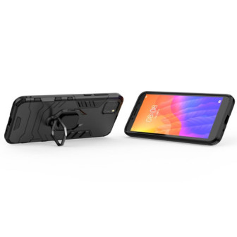 Capa Silicone Anti-Choque Armor Carbon Huawei Y5p Preto Ring Armor Case Capa Silicone Anti-Choque Armor Carbon Huawei Y5p Preto Ring Armor Case