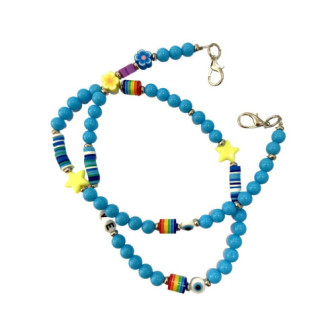 Cordão De Telemóvel Oem 60cm Azul Love