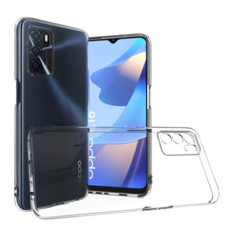 Capa Silicone Oppo A16 / A16s Transparente Com Protetor De Câmera Premium