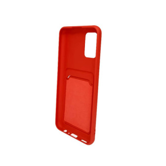 Capa Silicone Gel Samsung Galaxy A02s Vermelho Bolsa Para Cartão