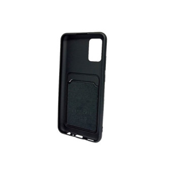Capa Silicone Gel Samsung Galaxy A02s Preto Bolsa Para Cartão