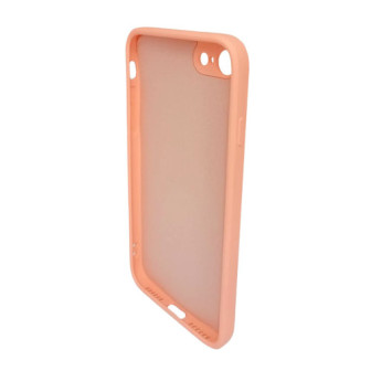 Apple Iphone 7/ 8/ Se 2020 Pink With Camera Protector Silicone Gel Case