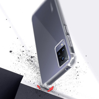 Capa Silicone Anti-Choque Vivo V21 4g/5g Transparente Capa Silicone Anti-Choque Vivo V21 4g/5g Transparente