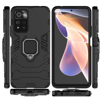 Capa Silicone Dura E Metal Com Anel De Dedo Xiaomi Poco M4 Pro 5g Preto Ring Armor Case Capa Silicone Dura E Metal Com Anel De Dedo Xiaomi Poco M4 Pro 5g Preto Ring Armor Case