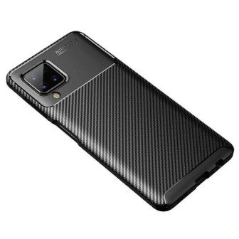 Capa Silicone Gel Carbon Samsung Galaxy A12 Preto Auto Focus Vennus
