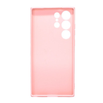 Samsung Galaxy S23 Ultra Light Pink With 3D Camera Protector Silicone Gel Case
