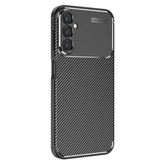 Capa Silicone Gel Carbon Samsung Galaxy A14 5g Preto Auto Focus Vennus Com Protetor De Câmera