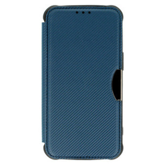 Capa Flip Cover Samsung Galaxy A14 5g Azul Marinho Razor Carbon Com Protetor De Câmera