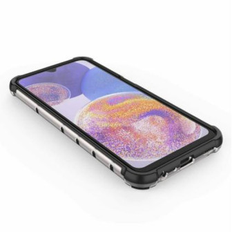 Capa Silicone Dura Anti-Choque Samsung Galaxy A13 5g Preto Com Protetor De Câmera