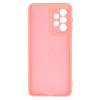 Samsung Galaxy A33 5G Pink Heart With Camera Protector Silicone Gel Case