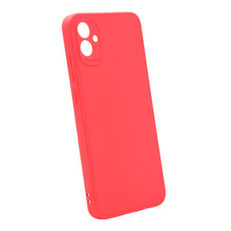 Samsung Galaxy A04e Red Silicone Gel Case With 3D Camera Protector