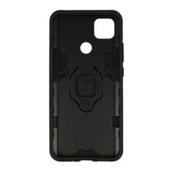 Xiaomi Redmi 10A/9C Black Ring Armor Armor Carbon Anti-Shock Silicone Case