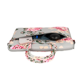 Bolsa De Portátil Wonder 15"-16" Cinza Flores Bolsa De Portátil Wonder 15"-16" Cinza Flores