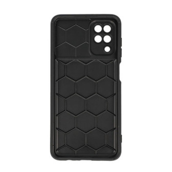 Capa Silicone Samsung Galaxy A12 Preto Com Protetor De Câmera