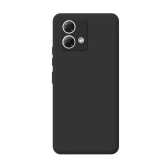 Motorola Moto G84 Black Silicone Case With Camera Protector