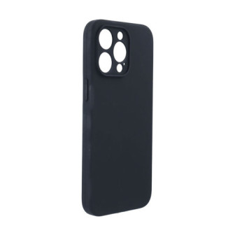 Apple Iphone 15 Pro Black Silicone Case With Camera Protector