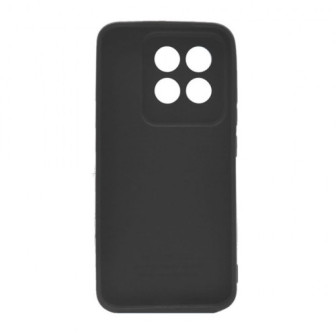 Xiaomi 14 Pro Black With 3D Camera Protector Silicone Gel Case