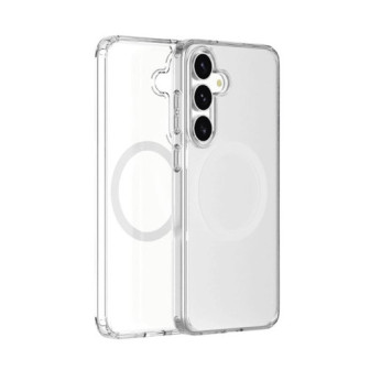 Capa Silicone Dura Samsung Galaxy S25 Transparente Magsafe