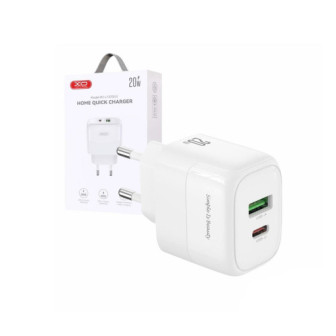 XO L137 White Adapter 20W/2.4A/USB And USB-C
