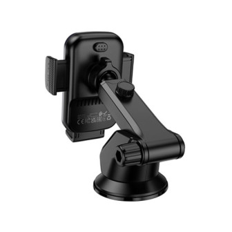 Suporte Com Carregador Borofone Bh222 Preto 15w Wireless Para Para-Brisas