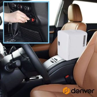 Mini Frigorífico Denver Mfr-400 Branco 4l Com Função Quente E Frio