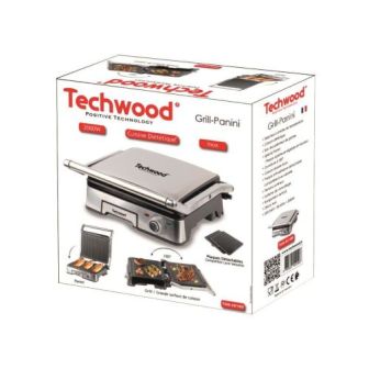 Grelhador Elétrico Techwood Tgd-2018d Prata 2000w Grande Superfície De Cozedura