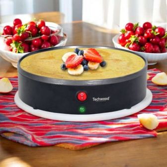 Máquina De Crepes Techwood Tcp-008 Preto 800w 23cm Elétrica