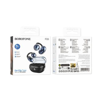 Borofone FQ5 Black Ear-Clip Earbuds TWS