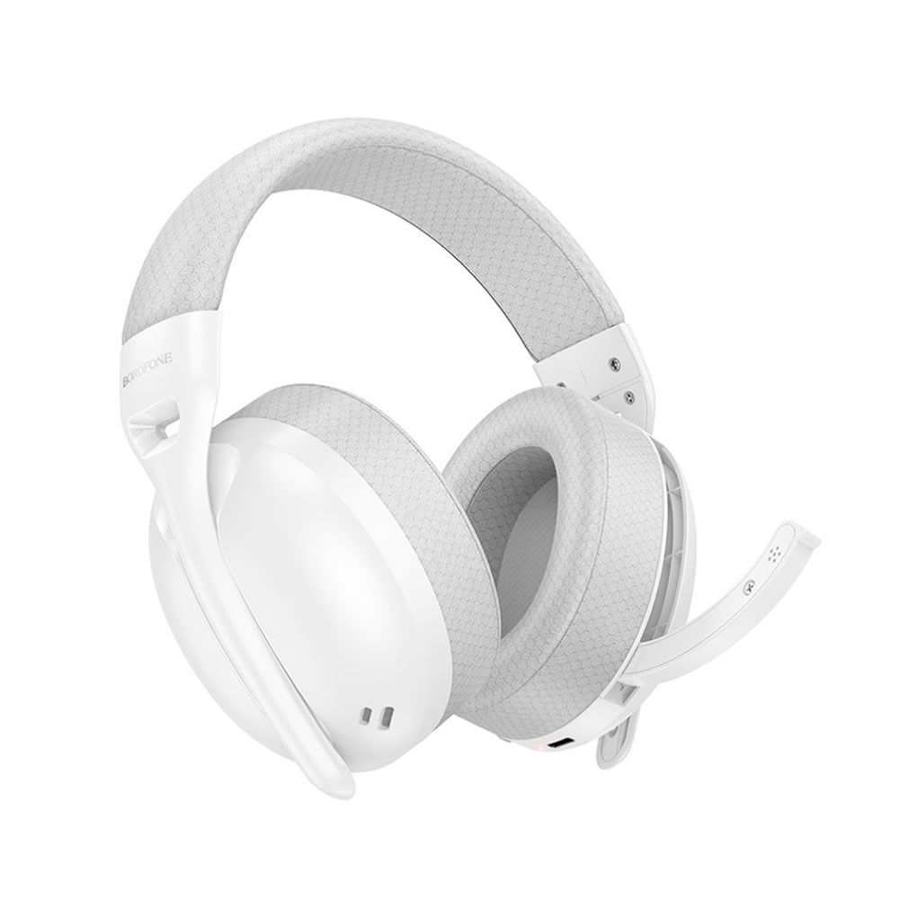 Borofone BO30 Magic White Bluetooth Headphones With Microphone