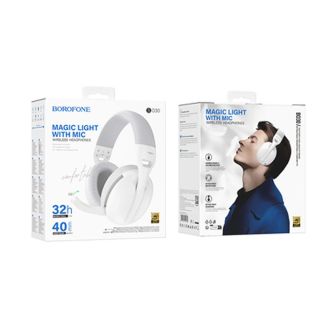 Borofone BO30 Magic White Bluetooth Headphones With Microphone