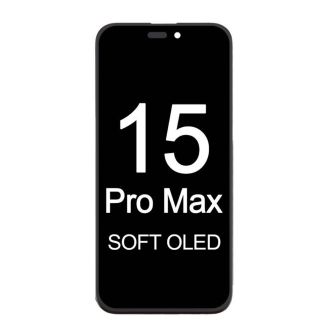 Touch+Display Apple Iphone 15 Pro Max 6.7" Preto Oled Suave
