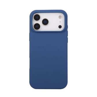 Capa Silicone Apple Iphone 17 Pro Azul Escuro