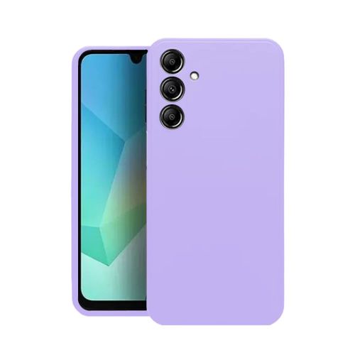 Capa Silicone Samsung Galaxy A17 Lilás Com Protetor De Câmera