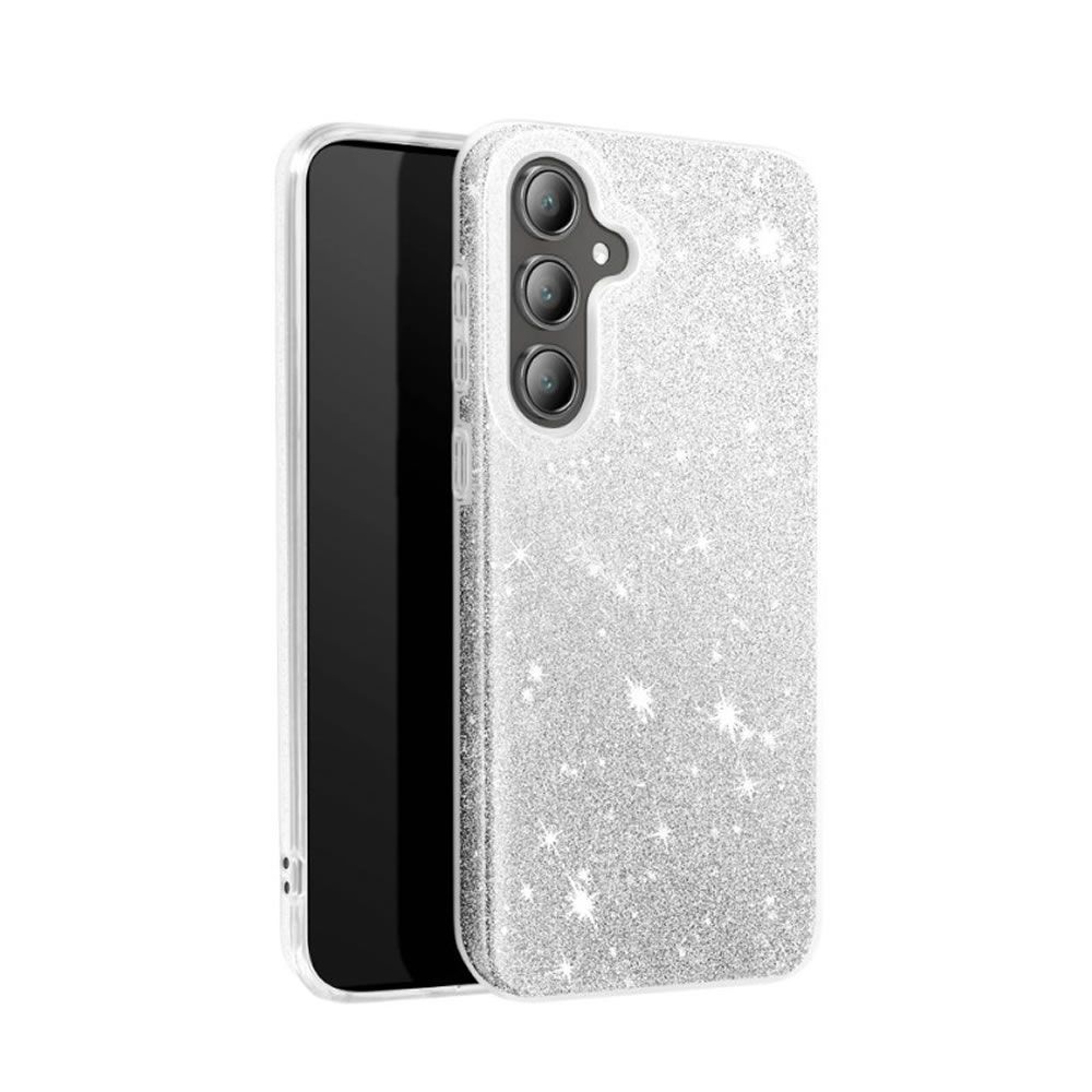 Capa Silicone TPU Samsung Galaxy A17/Galaxy A26 Cinza Brilhantes