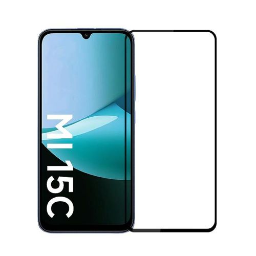 Pelicula De Vidro 5D Completa Xiaomi Redmi 15C 4G 6.9" Preto (171.6mm)