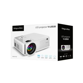 Vídeo Projetor Kruger V-LED20 FHD 1080p 5000lm Com Comando