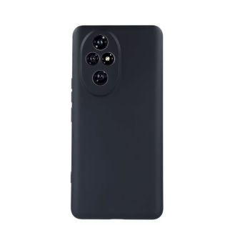 Huawei Honor 200 Black Silicone Case With Camera Protector