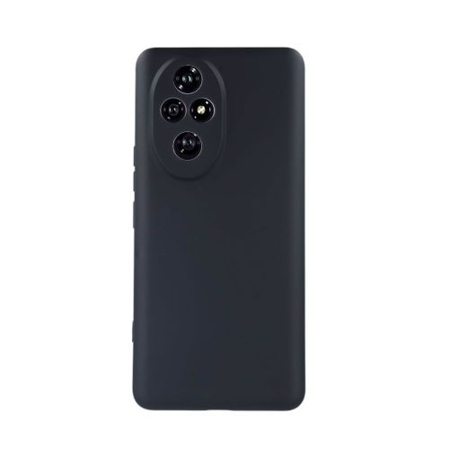 Huawei Honor 200 Black Silicone Case With Camera Protector