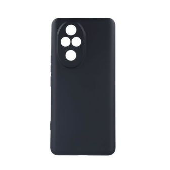 Huawei Honor 200 Black Silicone Case With Camera Protector