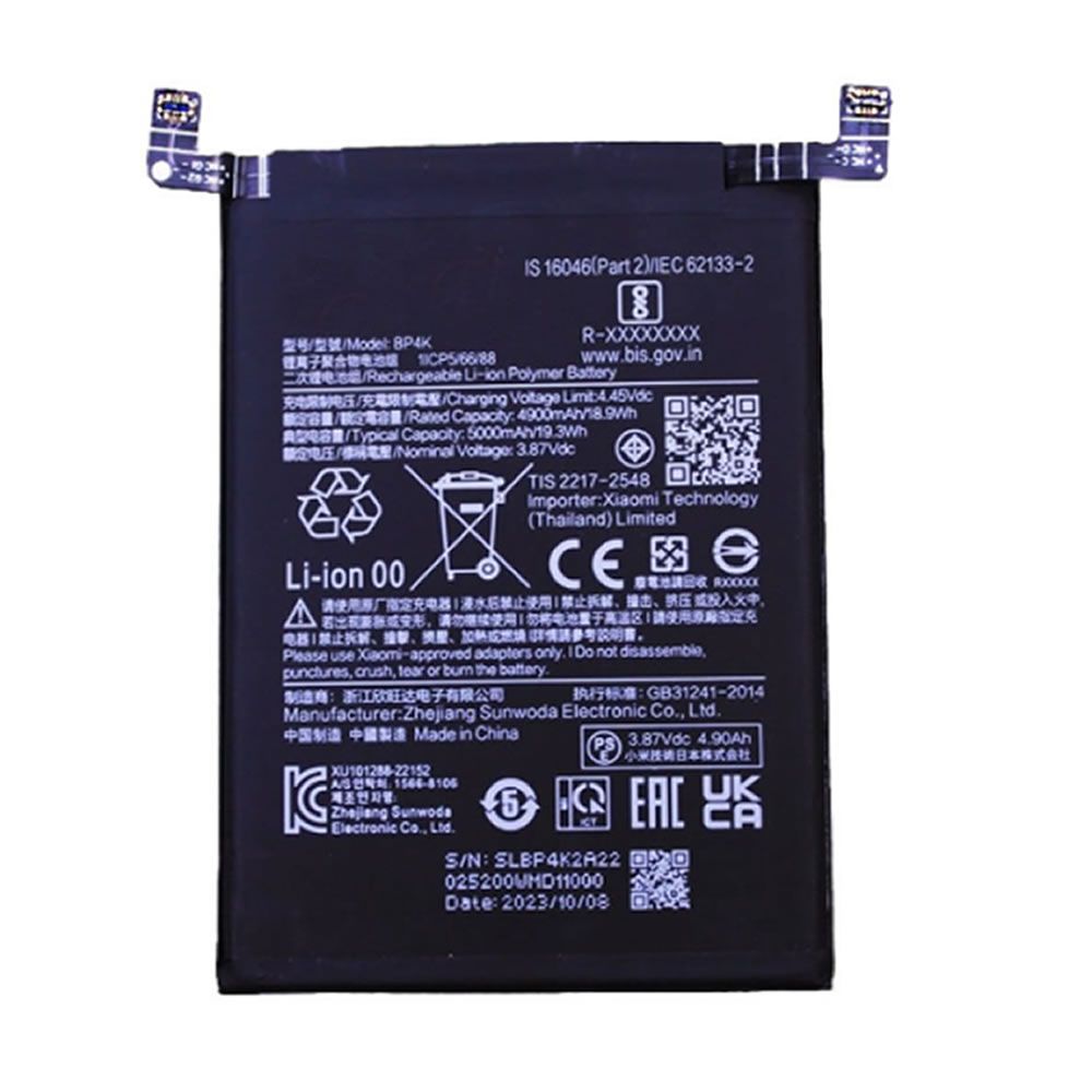 Bateria Xiaomi Redmi Note 12 Pro/12t/Poco X50 Pro/Bp4k 5000mah
